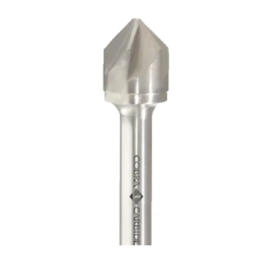 5/8 (100°) 4FL Solid Carbide Countersinks DE Drill Point 5/8 x 3-1/4 Bright