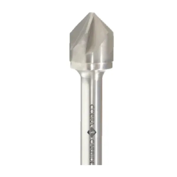 3/16 (110°) 4FL Solid Carbide Countersinks DE Drill Point 3/16 x 2 Bright