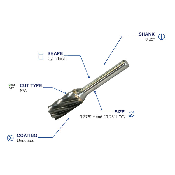 SA-3M Aluma Cut Carbide Metric Burr