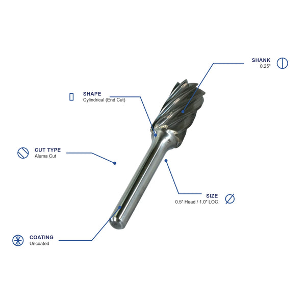 SB-5NF Aluma Cut Carbide Burr