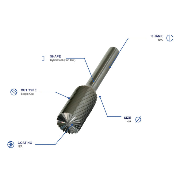 SB-42ECO Single Cut Carbide Burr