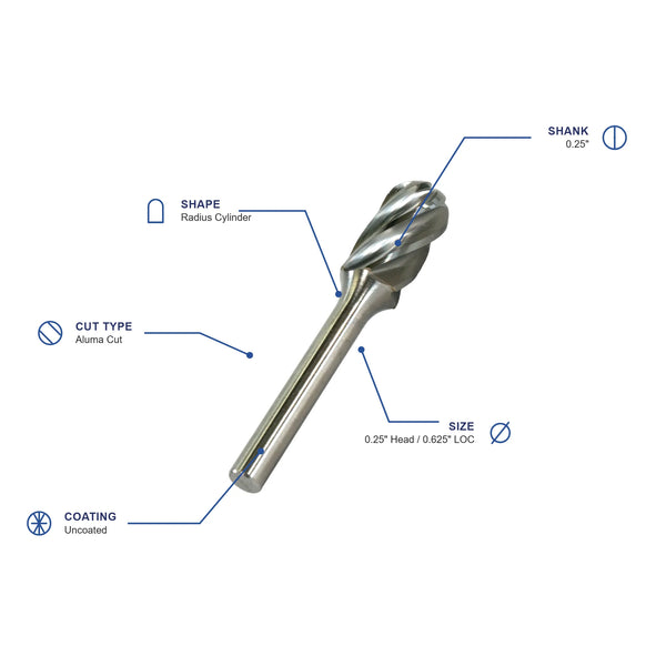 SC-1NF Aluma Cut Carbide Burr