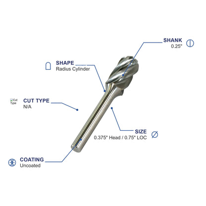 SC-3NF Metric Aluma-Cut CRB. Burr