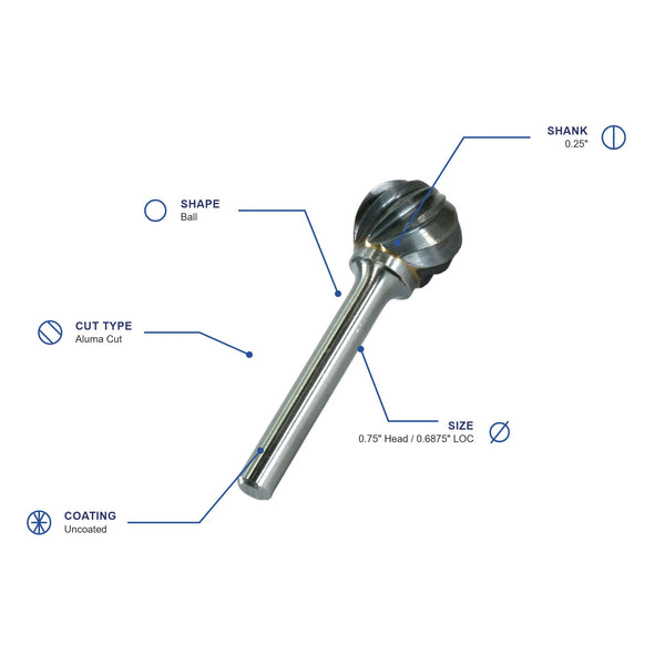 SD-7NF Aluma Cut Carbide Burr