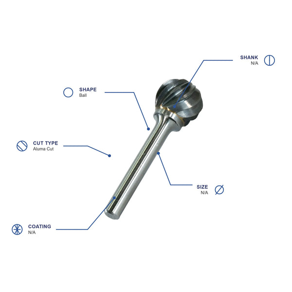 SD-6NF Aluma Cut Carbide Burr