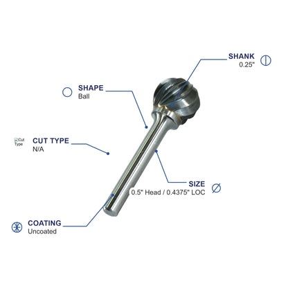 SD-5M Aluma Cut Carbide Metric Burr