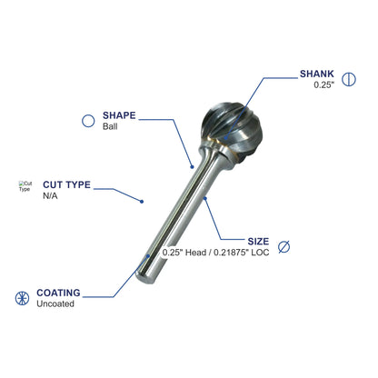 SD-1MNF Aluma Cut Carbide Metric Burr