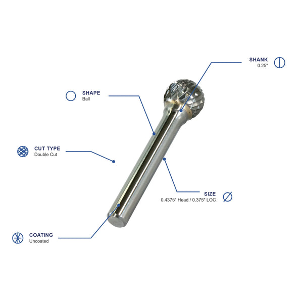 SD-4 Double Cut Carbide Burr