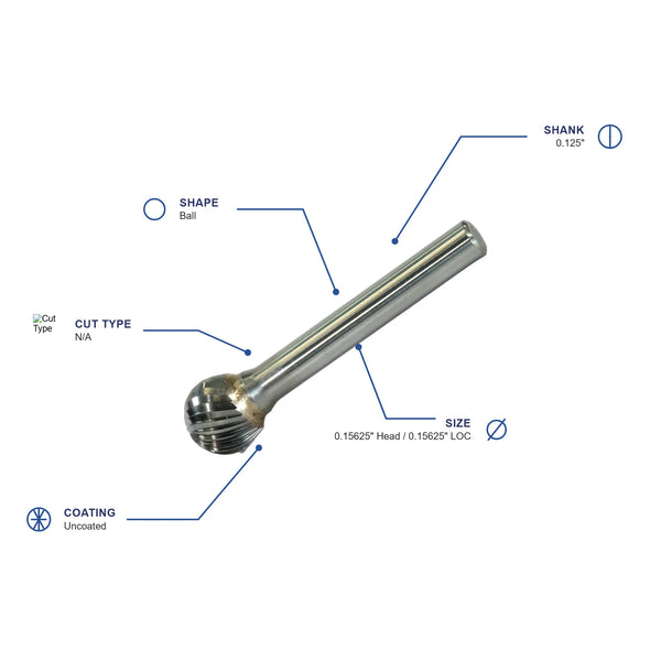 SD-52 Single Carbide Metric Burr