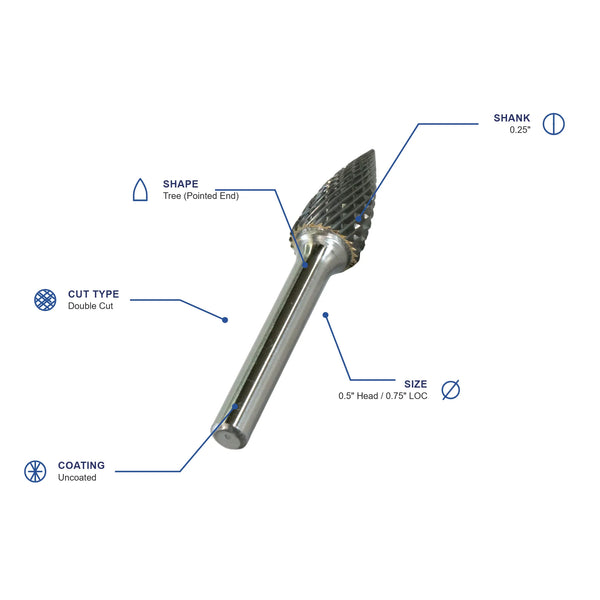 SG-13 Double Cut Carbide Burr