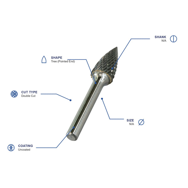 SG-6 Double Cut Carbide Burr