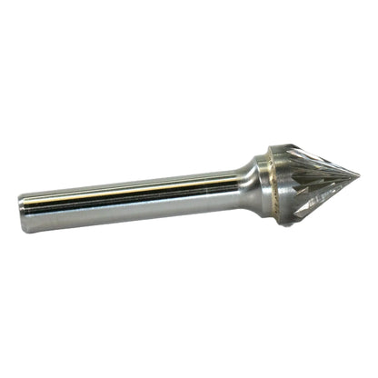 SJ Double Cut Carbide Burr, 1 inch dia 3 4 inch LOC