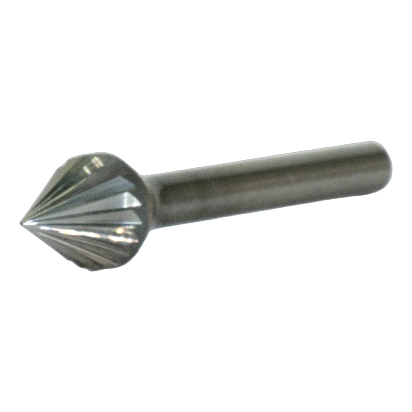 SJ-42 1/8 x 3/32 x 1-1/2 Single Cut Double End 60° Cone Burr