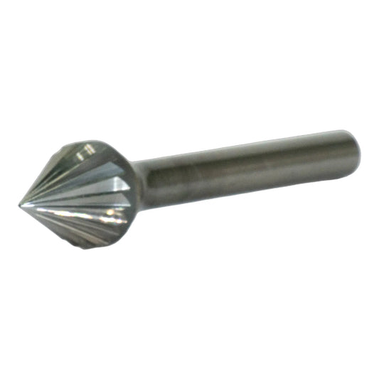 SJ Single Cut Carbide Burr, 3 8 inch dia 1 4 inch LOC