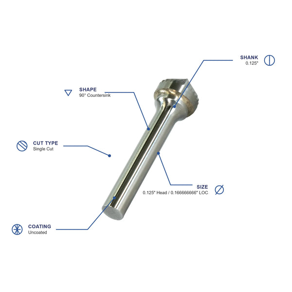 SK-42 Single Cut Carbide Burr