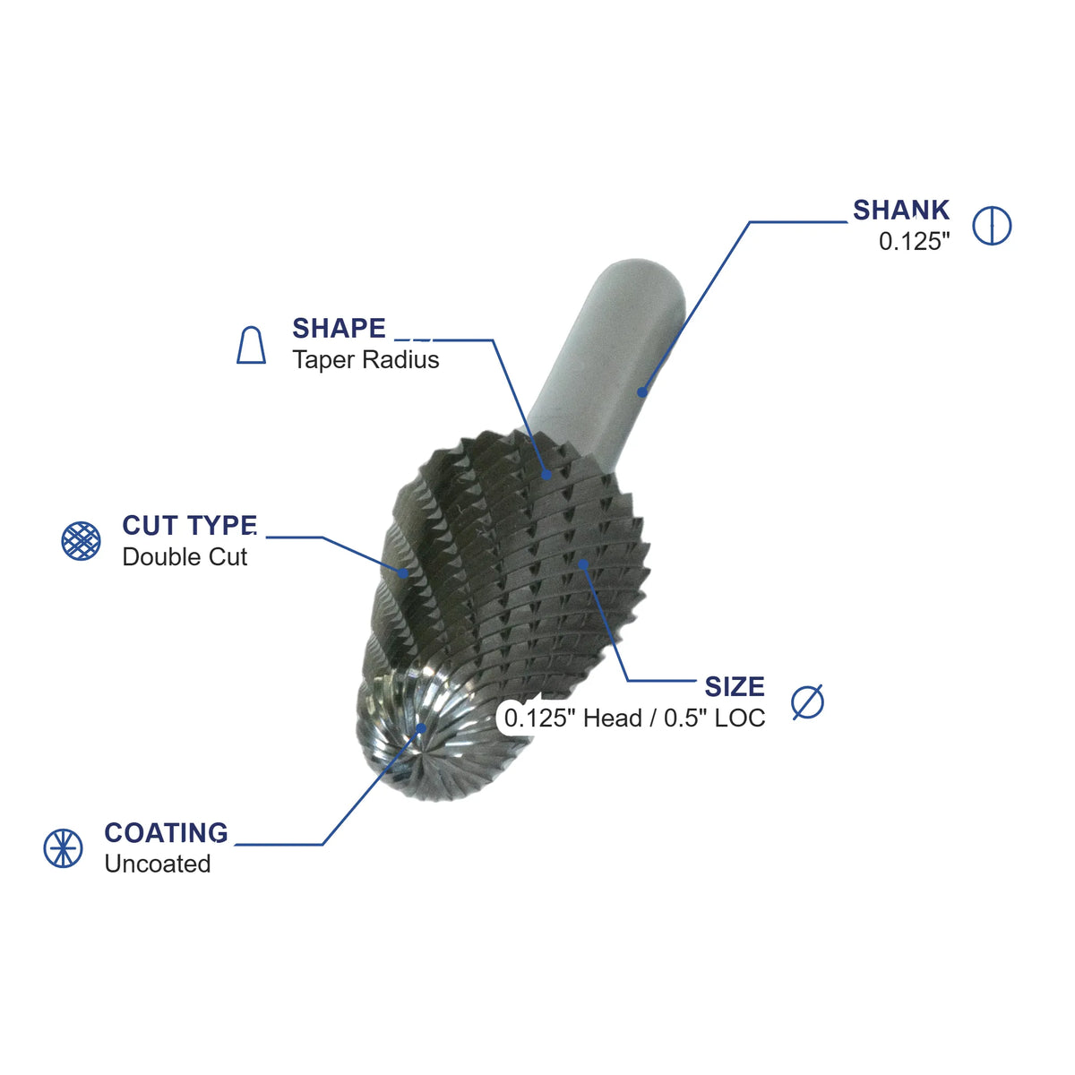 SL-42ML2 Double Cut Carbide Burr