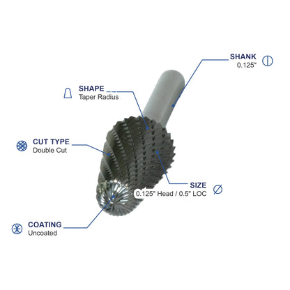 SL-42ML2 Double Cut Carbide Burr